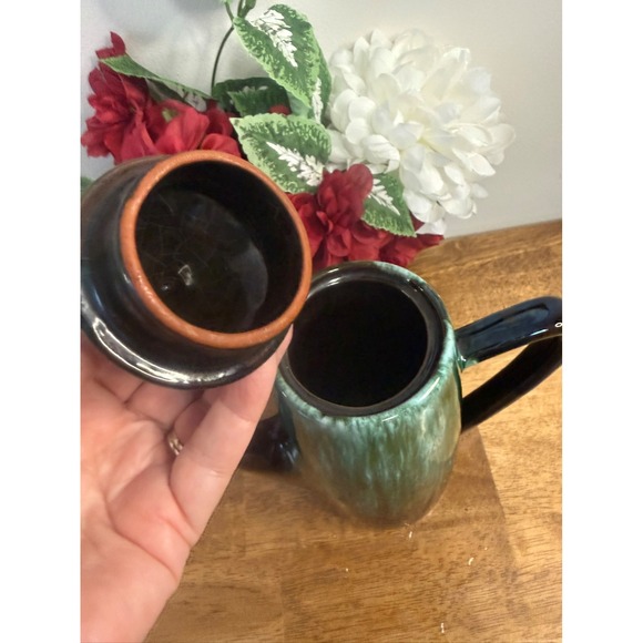 Vintage Blue Mountain Pottery Drip Glaze Coffee Pot BMP MCM Dining Holiday Gift - Picture 5 of 7